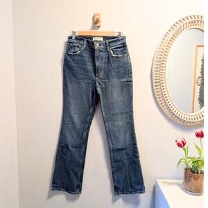 ABERCROMBIE & FITCH The 70s Vintage Flare Ultra High Rise Jeans 28 S Blue NWOT